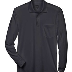 Men's Pinnacle Performance Long Sleeve Piqué Polo with Pocket