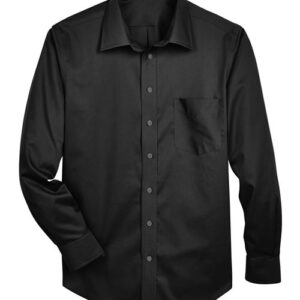 Men's Crown Collection® Solid Stretch Twill Woven Dress Shirt