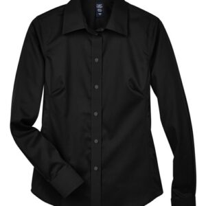 Women's Crown Collection® Solid Stretch Twill Woven Dress Shirt