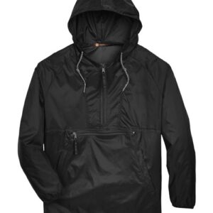 Unisex Packable Hooded Nylon Jacket