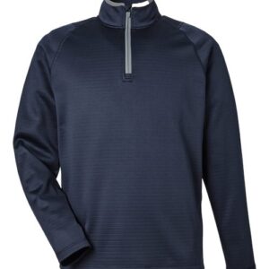 Men's Waffle Fleece Quarter-Zip Pullover