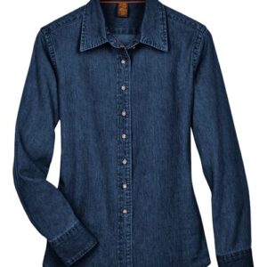 Women's Foundation Cotton Short Sleeve Twill Dress Shirt with Teflon