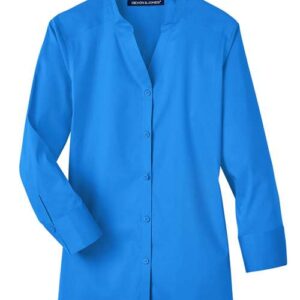 Women's Crown Collection® Stretch Broadcloth Three-Quarter Sleeve Blouse