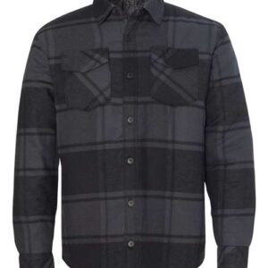 Men's Quilted Flannel Shirt Jacket