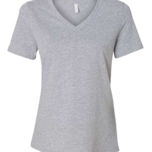 Women's Relaxed Heather CVC V-Neck Tee