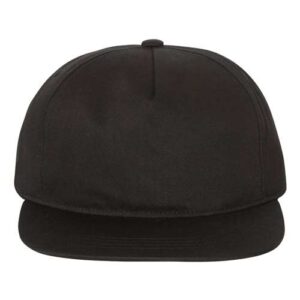 Lightly-Structured Five-Panel Snapback Cap