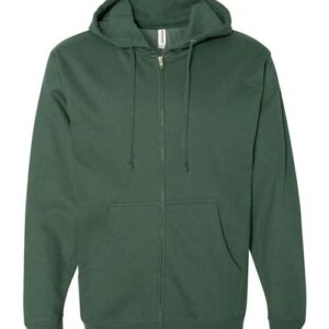 Unisex Midweight Full-Zip Hooded Sweatshirt