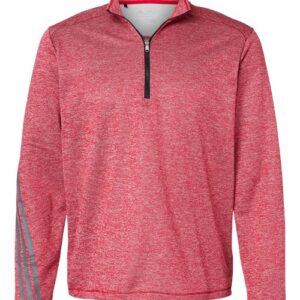 Men's Brushed Terry Heathered Quarter-Zip Pullover