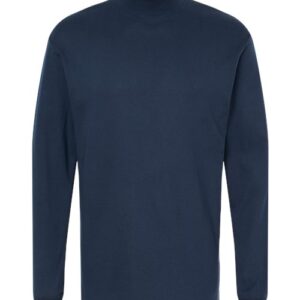 Jersey Interlock Mockneck Long Sleeve T-Shirt
