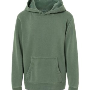 Youth Midweight Pigment-Dyed Hooded Sweatshirt